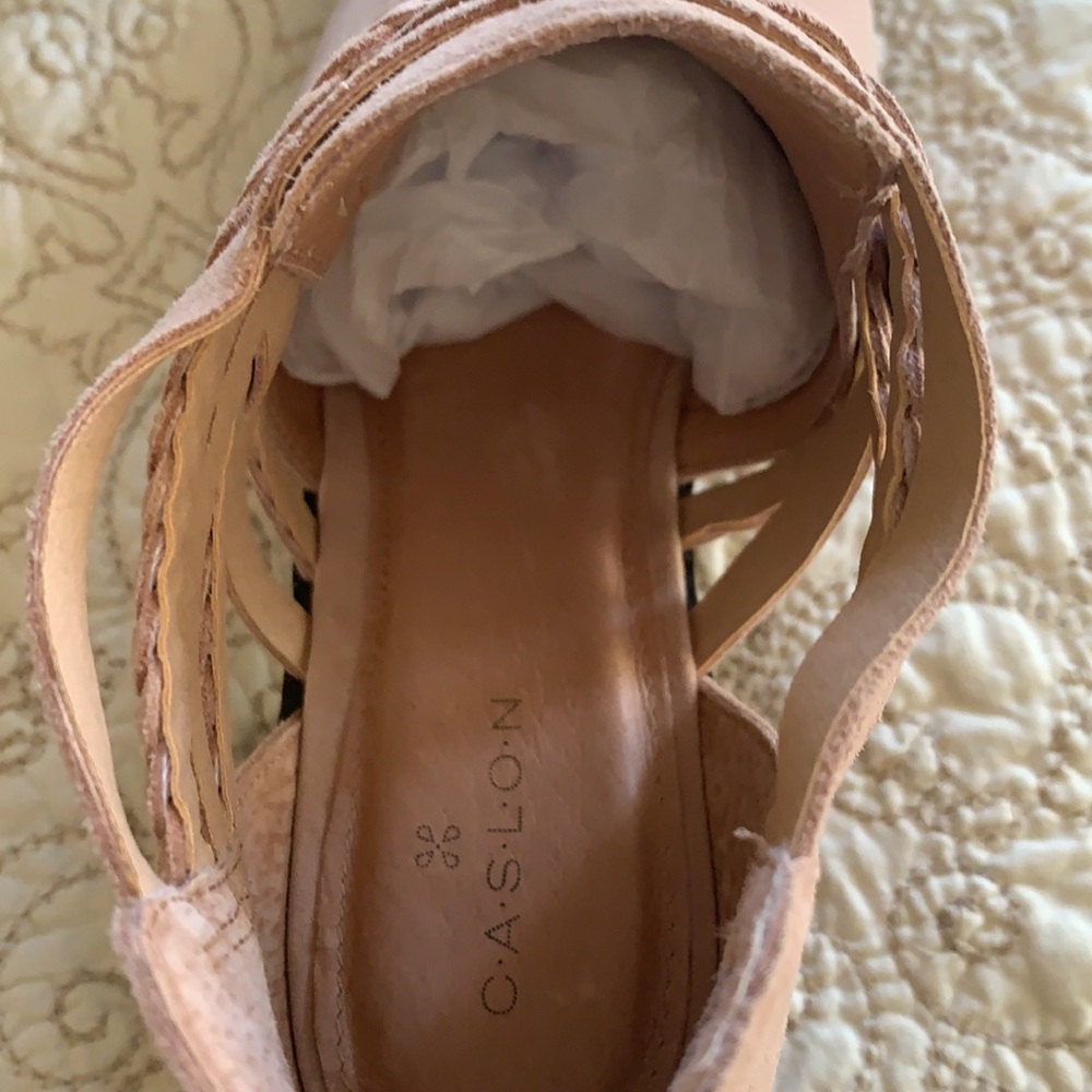 CASLON Pink Suede Booties - Picture 9 of 11